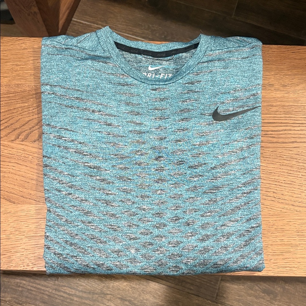 Nike Dri-FIT Teal and Black Shirt